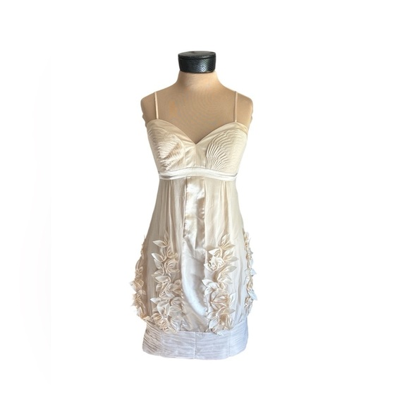 Sue Wong 100% Silk Vintage Elegant Flower Detail Dress - Picture 2 of 11